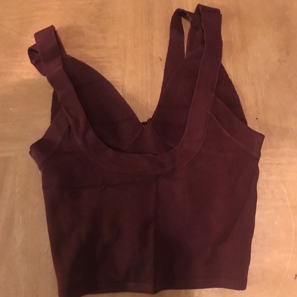 Free People Intimately Small Wine Colored Cami Set - Picture 3 of 7